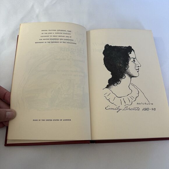 Wuthering Heights 1949 Emily Bronte Hardcover - Picture 4 of 12